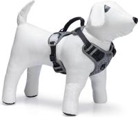 Beeztees Safety Gear Parinca Premium Y-Tuig - Hondentuig - LED - Nylon - Zwart - 38-51 cm x 15 mm - thumbnail