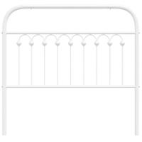 Hoofdbord 100 cm metaal wit - thumbnail