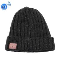 Bluetooth Knit Hat grof wol Cap ondersteunt het beantwoorden van de telefoon & Bluetooth portret Taking & muziek (zwart) - thumbnail