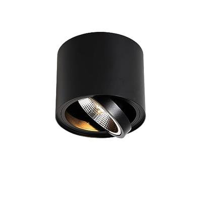 QAZQA Moderne plafondspot zwart draai- en kantelbaar AR111 - Rondoo QAZQA Moderne plafondspot zwart draai- en kantelbaar AR111 - Rondoo