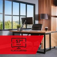 Maclean MC-968 - Monitorbeugel - Monitorhouder - Dubbele arm - Met gasveer - 17-57 inch - Tot 27kg - Zwart - thumbnail