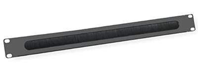 VALUE 19 Kabel doorvoerstrook 1 HE met borstel, zwart