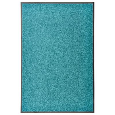 VidaXL Deurmat wasbaar 60x90 cm cyaan VidaXL Deurmat wasbaar 60x90 cm cyaan