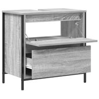 Badkamerkast met lades 60x34,5x60 cm grijs Sonoma - thumbnail