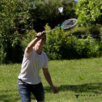 Badmintonset - TALBOT TORRO - 4 Fighter - 4 rackets - Multifilament bespanning met ogen - 3 synthetische shuttlecocks - thumbnail