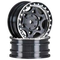 1.9 Walker Evans Street Wheel - Chrome/Black (2pcs) (AX08140) - thumbnail