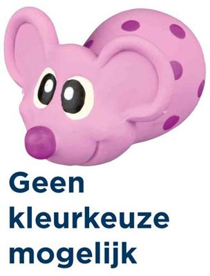 TRIXIE LATEX MUIS MET GELUID ASSORTI 8 CM 4 ST