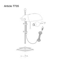 Steinhauer Tafellamp ancilla 7735 brons - thumbnail