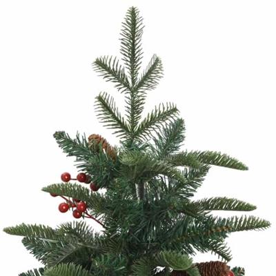 VidaXL Kunstkerstboom groen 150 cm pvc en metaal en plastic