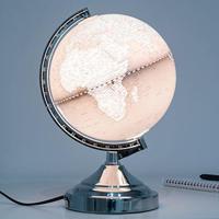 Wereldbol lamp met verlichting - stijlvolle globe voor thuis of kantoor - thumbnail