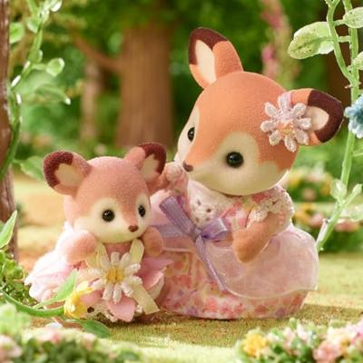 Sylvanian Families familie Hert baby's bloemenschommel