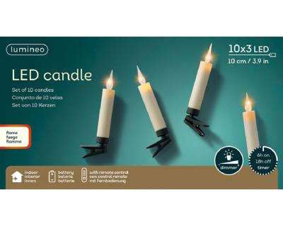 Lumineo Led kaarsverlichting 10l met ab Lumineo Led kaarsverlichting 10l met ab