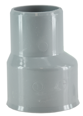 Reparatiemof 50 mm x verjongde spie 44 mm PVC