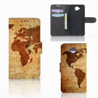 Microsoft Lumia 650 | Flip Cover | Wereldkaart - thumbnail