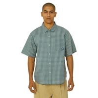 HUF H Star SS Plaid Casual T-shirt Heren M - thumbnail