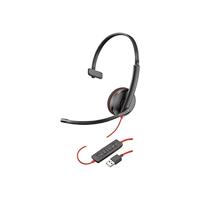 Plantronics Blackwire C3210 USB-A - Headset - op oor - met bekabeling - USB - zwart - thumbnail