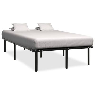 Bedframe metaal zwart 140x200 cm