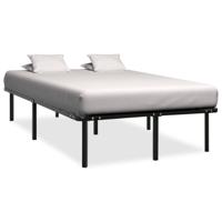 Bedframe metaal zwart 140x200 cm - thumbnail