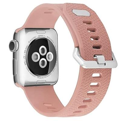 Siliconen bandje met motief - Retro Rose - Geschikt voor Apple Watch 44mm / 45mm / 46mm / 49mm