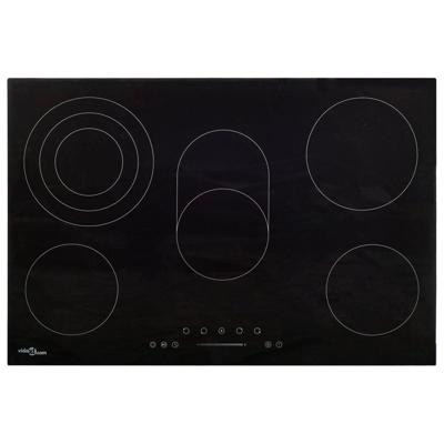 VidaXL Keramische kookplaat 5 kookzones aanraakbediening 8500 w 90 cm