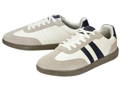esmara Men Heren sneakers (Wit/grijs, 43)