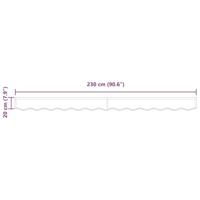 VidaXL Markies valance bordeauxrood 580 x 20 cm canvas - thumbnail