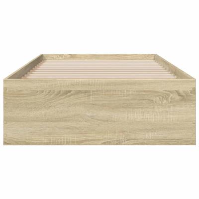 Bedframe met lades bewerkt hout sonoma eikenkleurig 100x200 cm - thumbnail