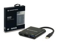 Conceptronic DONN01B USB 3.0 (3.1 Gen 1) Type-C 5000 Mbit/s Zwart - thumbnail