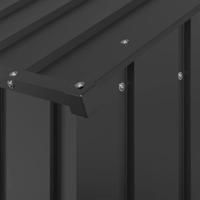 VidaXL Hondenhok met dak 114x202x101 cm gegalvaniseerd staal - thumbnail