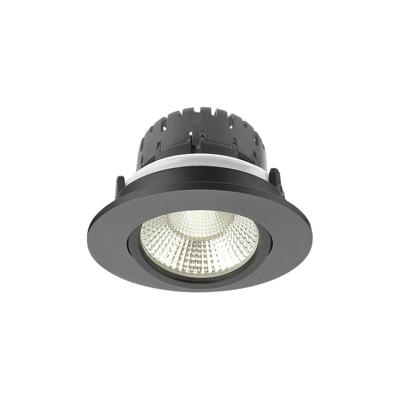 Inbouwspot Artdelight Austin 1 Lichts Rond LED 2700K Dimbaar Zwart