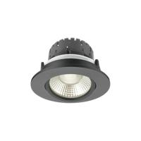 Inbouwspot Artdelight Austin 1 Lichts Rond LED 2700K Dimbaar Zwart - thumbnail