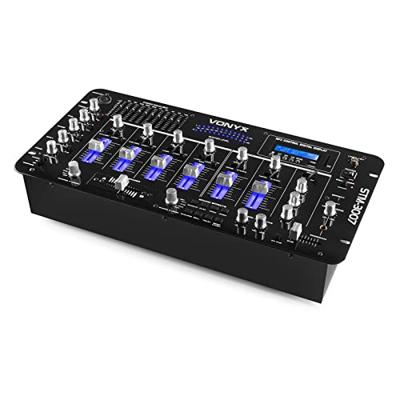 Skytec STM-3007 6-Kanaals 19 inch mixer met SD/USB/MP3/LED/Bluetooth - thumbnail