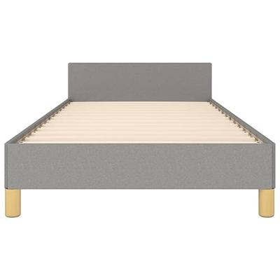 Bedframe zonder matras 90x200 cm stof lichtgrijs