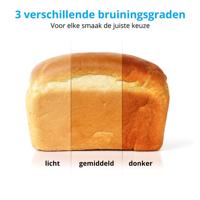 Broodmachine - MEDION - 50073723 - 550 W - 19 programma's - Hublot - Wit - thumbnail