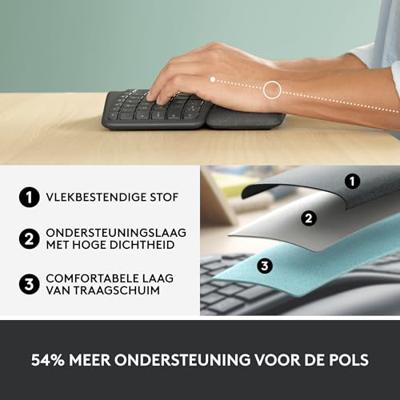 Logitech K860 ERGO Keyboard toetsenbord - thumbnail
