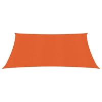 VidaXL Zonnezeil 160 g/m² 2,5x2,5 m hdpe oranje - thumbnail
