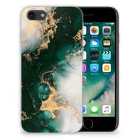 TPU Siliconen Hoesje voor iPhone SE 2022 | SE 2020 | 8 | 7 Marmer Groen - thumbnail