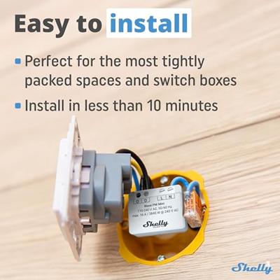 Shelly Qubino Wave PM mini - module voor energiemeting