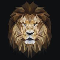 Schilderij - Leeuw, digitaal, Beige bruin , 3 maten ,Premium print - thumbnail