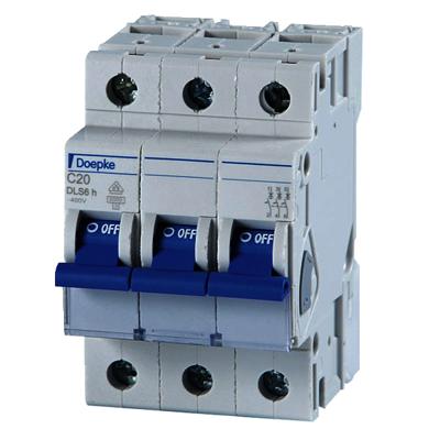 Doepke 09914293 DLS6H C16A 3polig 6KA Zekeringautomaat 3-polig 16 A 230 V, 400 V