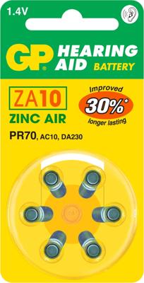 GP gehoor batterij ZA10 blister(6) - 3221910