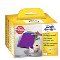 Avery-Zweckform Rol met etiketten Compatibel vervangt DYMO 11354, S0722540 57 x 32 mm Papier Wit 1000 stuk(s) Weer verwijderbaar Universele etiketten AS0722540 - thumbnail
