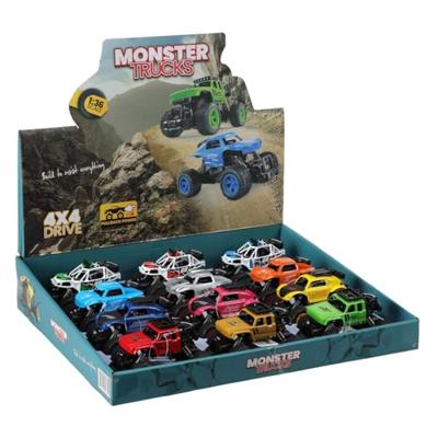 Die-Cast Pull Back Monstertruck