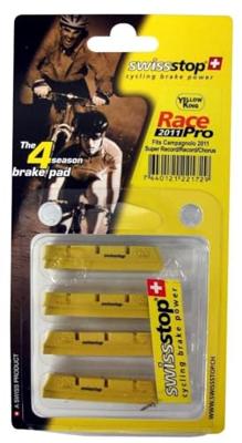 Swissstop - remblok set race pro yellow king - campa 10/11/12sp