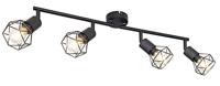 Globo Design plafondlampXara I 4-lichts zwart - 54802S-4 - thumbnail