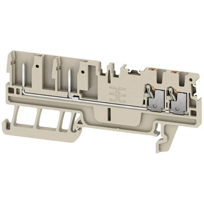 Weidmüller 2675740000 Doorgangsserieklem Push-In-klem, Steekaansluiting Donkerbeige 50 stuk(s)