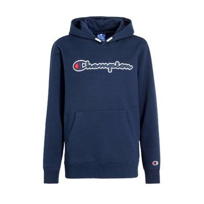 Champion hoodie met logo en borduursels donkerblauw/rood/wit Champion hoodie met logo en borduursels donkerblauw/rood/wit