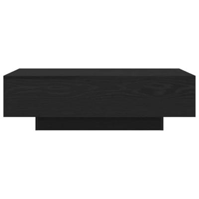 Salontafel Zwart eiken 100 x 49.5 x 31 cm Bewerkt hout