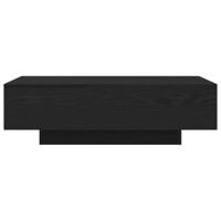 Salontafel Zwart eiken 100 x 49.5 x 31 cm Bewerkt hout - thumbnail