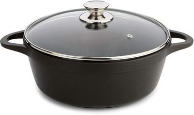 Kookpot met Deksel Valira BLACK IND 24CM Ø 24 cm Zwart Aluminium